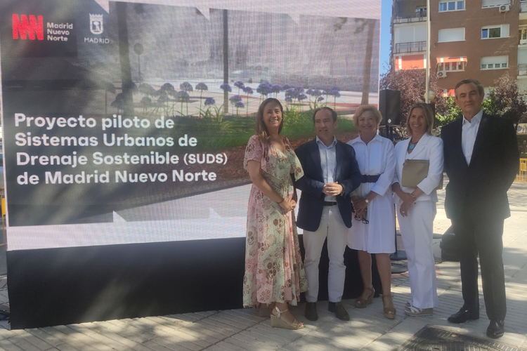 Arranca el proyecto piloto de sistemas urbanos de drenaje sostenible del Ayuntamiento y Madrid Nuevo Norte
