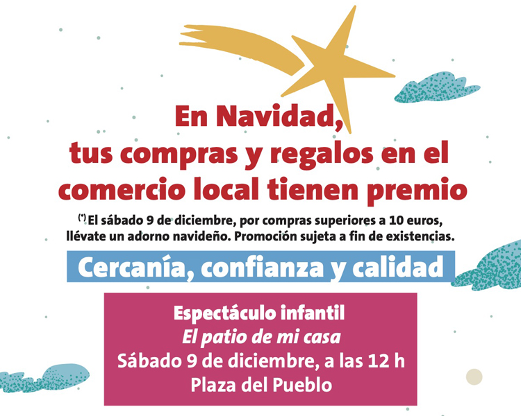 El Ayuntamiento de Alcobendas organiza una fiesta familiar con un musical infantil el sábado 9 de diciembre en la Plaza del Pueblo