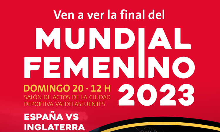 Los vecinos de Alcobendas podrán ver la final del Mundial Femenino 2023 en la Ciudad Deportiva Valdelasfuentes