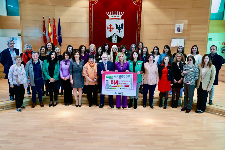 La ONCE presenta en Alcobendas su cupón del “Día Internacional de la Mujer”