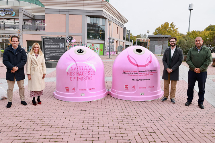 Alcobendas se suma a la campaña solidaria ‘Recicla Vidrio por Ellas’ para promover la investigación del cáncer de mama