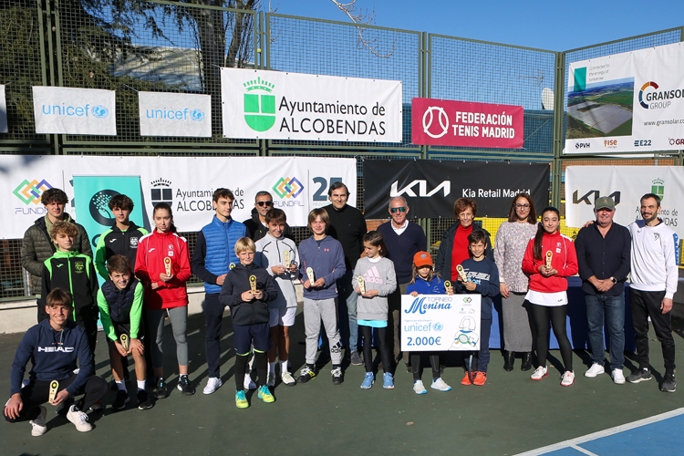 El Torneo Menina de Tenis Base recauda 2.000 euros para UNICEF en Alcobendas