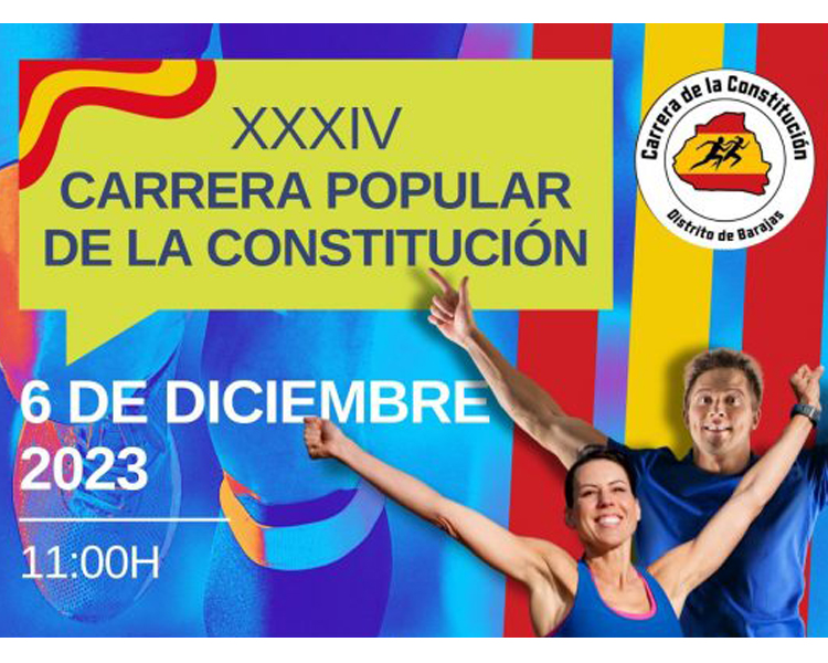 Barajas abre la inscripción a la Carrera de la Constitución con dorsales para 1.000 atletas