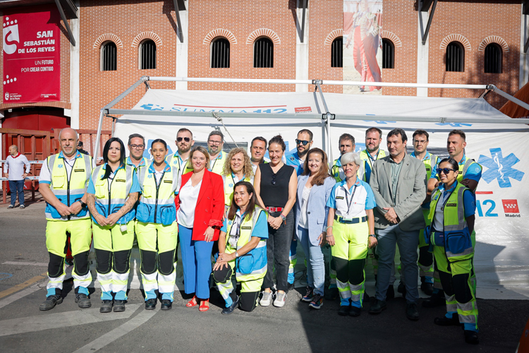 La Comunidad de Madrid despliega un dispositivo sanitario con hospital de campaña en los encierros de San Sebastián de los Reyes