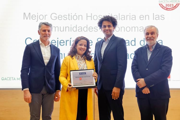 La Comunidad de Madrid, galardonada por la excelencia y calidad de su sanidad pública