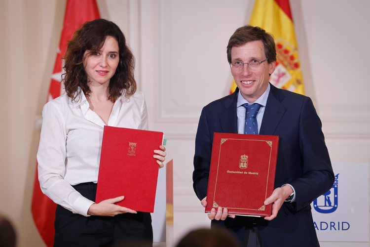 Díaz Ayuso renueva el convenio con el Ayuntamiento de Madrid para la atención de personas en situación de dependencia 