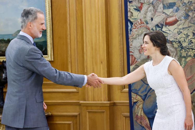 Díaz Ayuso, recibida en audiencia por Su Majestad el Rey Felipe VI