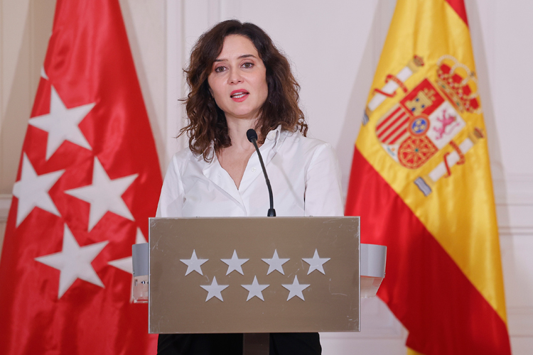 Díaz Ayuso censura la moción llevada a cabo en el Ayuntamiento de Pamplona