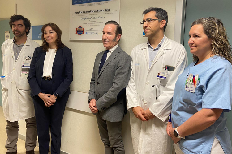Geriatría del Hospital Universitario Infanta Sofía reconocido por prestar una atención excelente a las personas mayores en urgencias