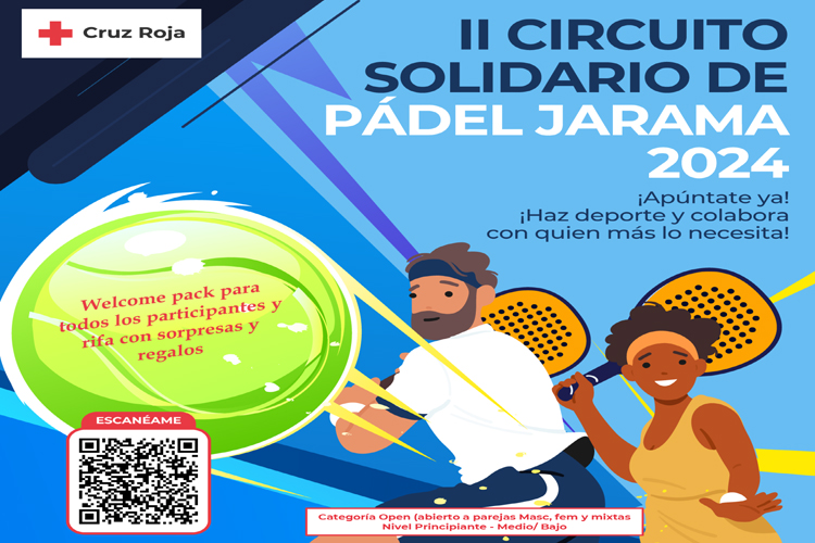 Ya está en marcha el II Circuito Solidario de Pádel Jarama de Cruz Roja