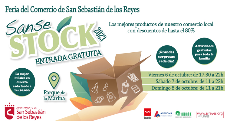 Todo listo para la inauguración de Sansestock, la feria del comercio más importante del Norte de Madrid