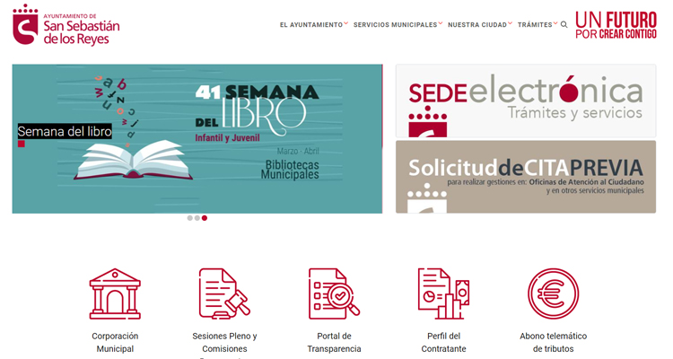 El Ayuntamiento de San Sebastián de los Reyes estrena nueva web corporativa con una modificación radical de su diseño